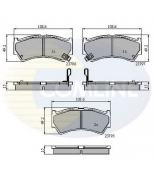 COMLINE - CBP3883 - Колодки suz baleno 98 - 02