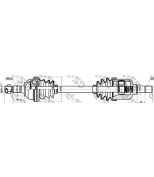 GSP - 210163 - Привод в сборе CITROEN BERLINGO/PEUGEOT PARTNER 1.9TD-2.0 97- лев.