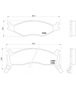 TEXTAR - 2189202 - Колодки торм. KIA SPORTAGE 2.0 94-97 гг. перед. к-