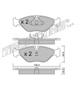 TRUSTING - 2180 - Комплект тормозных колодок, диско