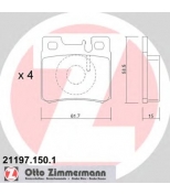 ZIMMERMANN - 211971501 - Комплект тормозных колодок, диско