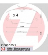 ZIMMERMANN - 213681851 - Комплект тормозных колодок, диско