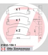 ZIMMERMANN - 218331501 - Комплект тормозных колодок, диско