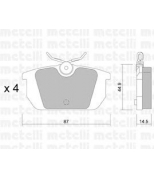 METELLI - 2200640 - Колодки тормозные задние дисковые к-кт