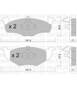 METELLI - 2202060 - Комплект тормозных колодок, диско