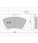 METELLI - 2202860 - Колодки тормозные передние к-кт FORD / MITSUBISHI / VOLVO