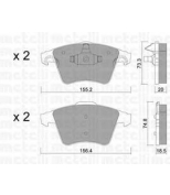 METELLI - 2205523 - КОЛОДКИ ТОРМОЗНЫЕ ДИСКОВЫЕ, КОМПЛЕКТ