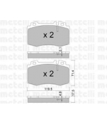 METELLI - 2205635 - Колодки тормозные передние к-кт MERCEDES BENZ W203/ W211/ W220 торм. сист. BREMBO