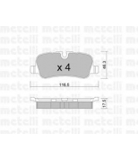 METELLI - 2206940 - Комплект тормозных колодок, диско