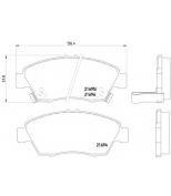 MINTEX - MDB1610 - Колодки торм.пер. Honda Civic IV, V, VI,  CRX