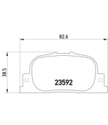 MINTEX - MDB2084 - Колодки торм.зад. Toyota Camry