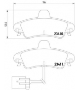 MINTEX - MDB2149 - Колодки торм. диск. fo mondeo iii 0...