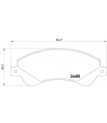 MINTEX - MDB2852 - Тормозные колодки дисковые к-т 4 шт.