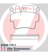 ZIMMERMANN - 233291701 - Комплект тормозных колодок  дисковый тормоз