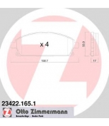 ZIMMERMANN - 234221651 - Колодки тормозные дисковые Hyundai  Ssangyong