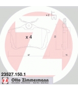 ZIMMERMANN - 235271501 - Комплект тормозных колодок, диско
