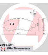 ZIMMERMANN - 237801701 - Колодки торм sbb subaru legacy 2.0/2.2 94-99/impreza 1.6/2.0 96-97 SUBARU