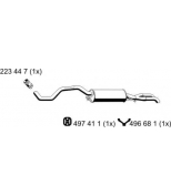 ERNST - 243070 - Глушитель / задн.часть / AUDI A-4 1.9 TDI  01/95-09/01