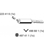 ERNST - 243131 - Глушитель A-4 (>>99) 2 6-2 8L