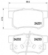 TEXTAR - 2423101 - Комплект тормозных колодок, диско