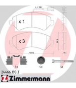 ZIMMERMANN - 244661903 - Комплект тормозных колодок  дисковый тормоз