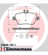 ZIMMERMANN 248481851 Тормозные колодки задние MB A-CLASS (W176) 2012-