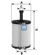 UFI - 2502300 - Фильтр масляный