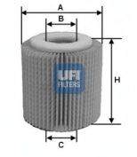 UFI - 2505600 - Фильтр масляный.