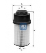 UFI - 2600900 - Фильтр топливный DAF: CF 75 01 -  CF 85 01 -  DB 9