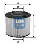 UFI - 2601500 - Топливный фильтр