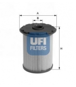 UFI - 2669300 - Фильтр топливный renault master ii/trafic ii 1.9-2.5cdi 00-