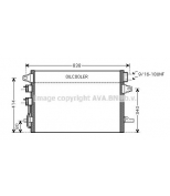 AVA - CR5088 - Радиатор кондиционера CHRYSLER VOYAGER 01>
