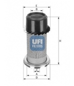 UFI 2707800 Фильтр воздушный