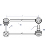 MOOG CILS2468 Тяга стабилизатора CITROEN C8/PEUGEOT 807 перед. л