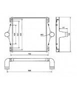 NRF - 30814 - Интеркулер IVECO EuroStar,EuroTech,Trakker (92-) NRF