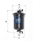 UFI - 3154400 - Фильтр топливный Geo, Suzuki