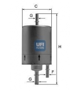 UFI - 3183100 - Фильтр топливный