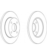 FERODO DDF442 комплект дисков тормозных (2 диска в комплекте)