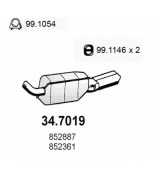 ASSO - 347019 - Задняя часть глушителя Opel Vectra ...