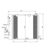NRF 35302 Радиатор кондиционера: Astra G/Zafira/98-05/1.7D/2.0D/2.2D