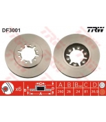TRW DF3001 Диск тормозной DF3001