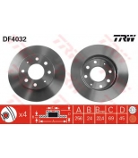 TRW DF4032 DF4032 Диск торм пер вент SPACE RUNNER (561824J)