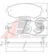 ABS - 36685 - Комплект тормозных колодок, диско