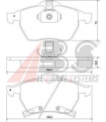 ABS - 37116 - Комплект тормозных колодок, диско