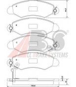 ABS - 37140 - Комплект тормозных колодок, диско