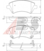 ABS - 37405 - 37405 дисковые колодки ABS