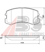 ABS - 37491 - Колодки тормозные перед MITSUBISHI Lancer 03-