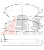 ABS - 37518 - Комплект тормозных колодок, диско