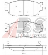 ABS - 37520 - дисковые колодки