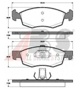 ABS - 37679 - Комплект тормозных колодок, дисковый тормоз